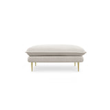 Vienna Pouf aus Strukturierter Stoff in Hellbeige (Positano 02), 93x73x43 cm von Cosmopolitan Design – Bild 4