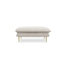 Vienna Pouf aus Strukturierter Stoff in Hellbeige (Positano 02), 93x73x43 cm von Cosmopolitan Design – Bild 4