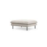 Vienna Pouf aus Strukturierter Stoff in Hellbeige (Positano 02), 93x73x43 cm von Cosmopolitan Design – Bild 1