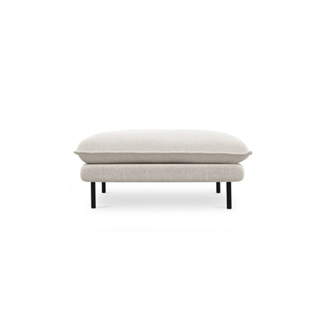 Vienna Pouf aus Strukturierter Stoff in Hellbeige (Positano 02), 93x73x43 cm von Cosmopolitan Design – Bild 4