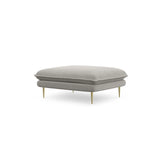 Vienna Pouf aus Strukturierter Stoff in Hellgrau (Asgard 27/ Positano 83), 93x73x43 cm von Cosmopolitan Design – Bild 1