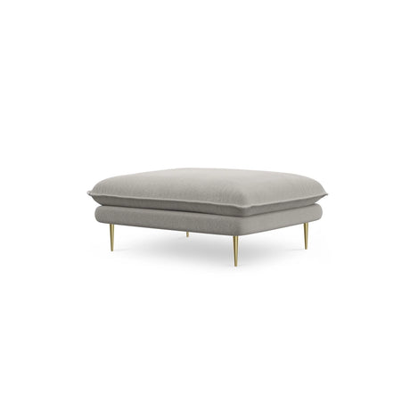 Vienna Pouf aus Strukturierter Stoff in Hellgrau (Asgard 27/ Positano 83), 93x73x43 cm von Cosmopolitan Design – Bild 1