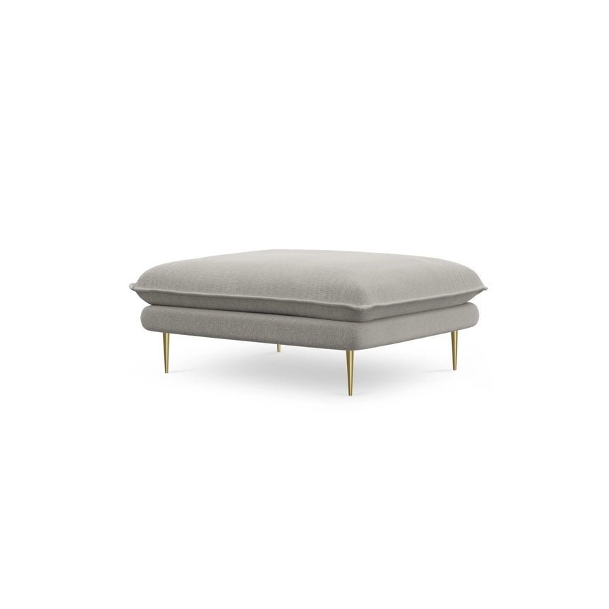Vienna Pouf aus Strukturierter Stoff in Hellgrau (Asgard 27/ Positano 83), 93x73x43 cm von Cosmopolitan Design – Bild 1