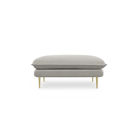Vienna Pouf aus Strukturierter Stoff in Hellgrau (Asgard 27/ Positano 83), 93x73x43 cm von Cosmopolitan Design – Bild 4