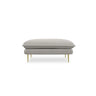 Vienna Pouf aus Strukturierter Stoff in Hellgrau (Asgard 27/ Positano 83), 93x73x43 cm von Cosmopolitan Design – Bild 4