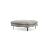 Vienna Pouf aus Strukturierter Stoff in Hellgrau (Asgard 27/ Positano 83), 93x73x43 cm von Cosmopolitan Design – Bild 1