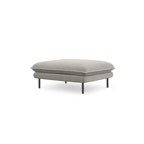 Vienna Pouf aus Strukturierter Stoff in Hellgrau (Asgard 27/ Positano 83), 93x73x43 cm von Cosmopolitan Design – Bild 1
