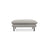 Vienna Pouf aus Strukturierter Stoff in Hellgrau (Asgard 27/ Positano 83), 93x73x43 cm von Cosmopolitan Design – Bild 4