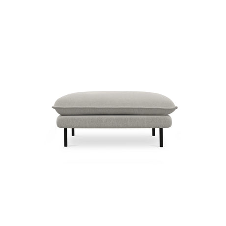 Vienna Pouf aus Strukturierter Stoff in Hellgrau (Asgard 27/ Positano 83), 93x73x43 cm von Cosmopolitan Design – Bild 4