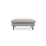 Vienna Pouf aus Strukturierter Stoff in Hellgrau (Asgard 27/ Positano 83), 93x73x43 cm von Cosmopolitan Design – Bild 4