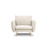 Vienna Sessel aus Boucle in Beige (Ascot NATA), 97x94x95 cm von Cosmopolitan Design – Bild 3