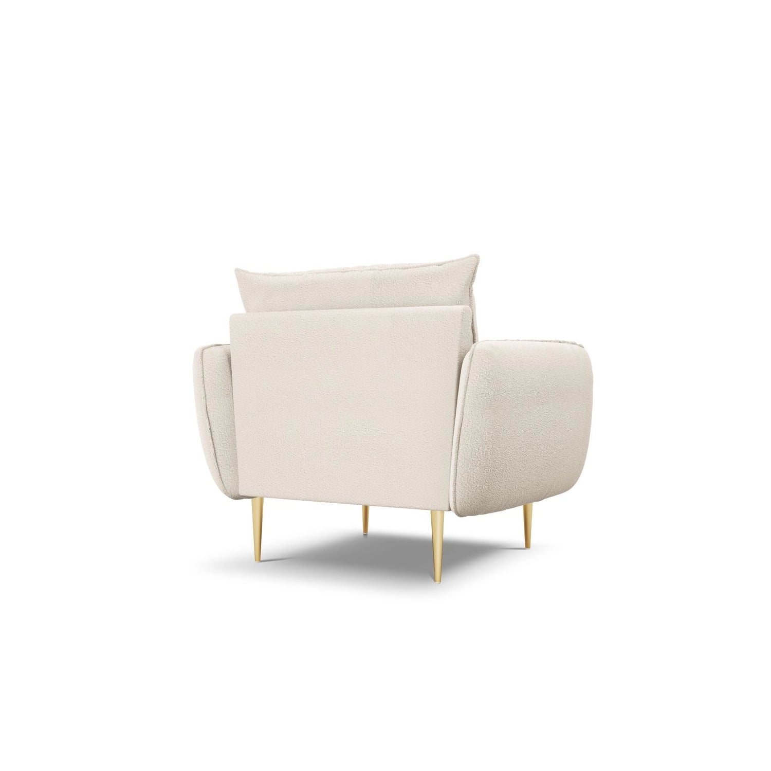 Vienna Sessel aus Boucle in Beige (Ascot NATA), 97x94x95 cm von Cosmopolitan Design – Bild 4