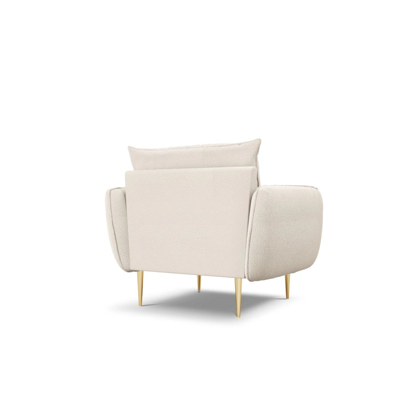 Vienna Sessel aus Boucle in Beige (Ascot NATA), 97x94x95 cm von Cosmopolitan Design – Bild 4