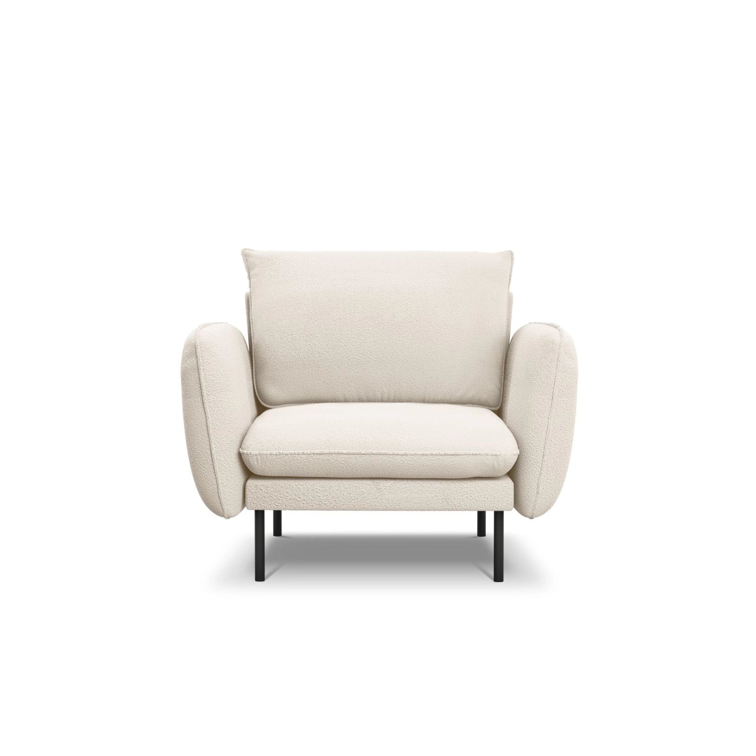 Vienna Sessel aus Boucle in Beige (Ascot NATA), 97x94x95 cm von Cosmopolitan Design – Bild 4