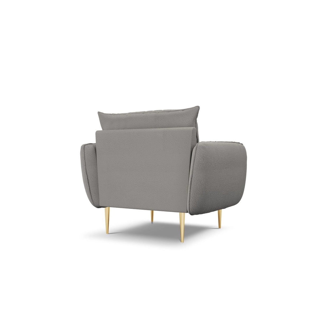 Vienna Sessel aus Boucle in Grau (Ascot Taupe), 97x94x95 cm von Cosmopolitan Design – Bild 4