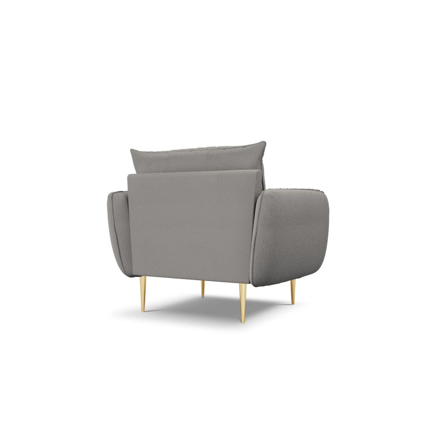 Vienna Sessel aus Boucle in Grau (Ascot Taupe), 97x94x95 cm von Cosmopolitan Design – Bild 4