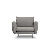 Vienna Sessel aus Boucle in Grau (Ascot Taupe), 97x94x95 cm von Cosmopolitan Design – Bild 4