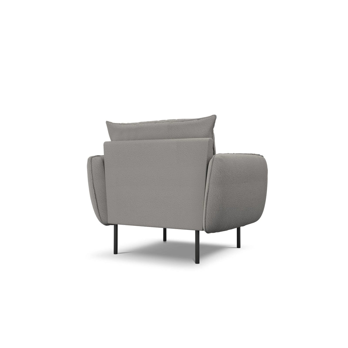 Vienna Sessel aus Boucle in Grau (Ascot Taupe), 97x94x95 cm von Cosmopolitan Design – Bild 5