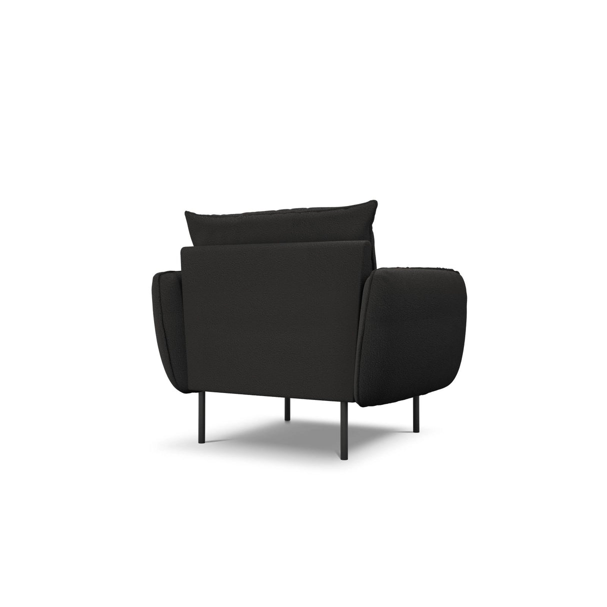 Vienna Sessel aus Boucle in Schwarz (Ascot Black), 97x94x95 cm von Cosmopolitan Design – Bild 5