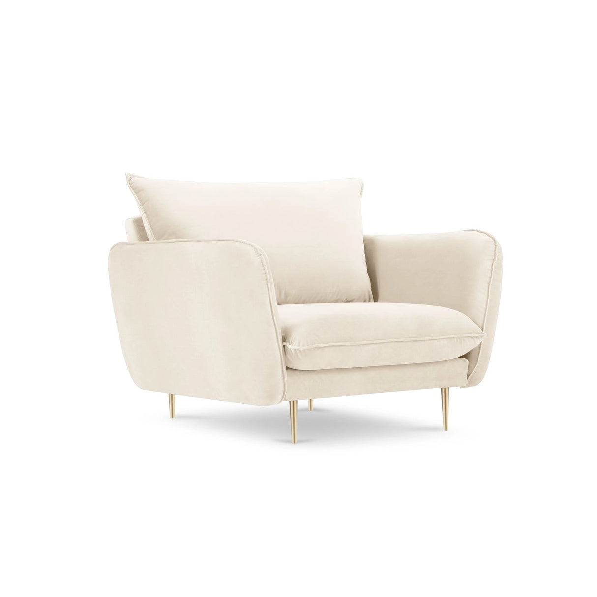 Vienna Sessel aus Samt, Boucle oder Strukturstoff, 97x94x95 cm von Cosmopolitan Design – Bild 1