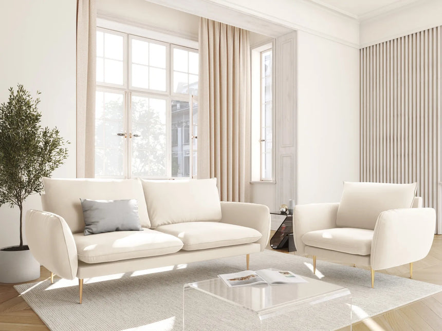 Vienna Sessel aus Samt, Boucle oder Strukturstoff, 97x94x95 cm von Cosmopolitan Design – Bild 2