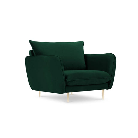 Vienna Sessel aus Samt in Flaschengrün (Bluvel 78), 97x94x95 cm von Cosmopolitan Design – Bild 1