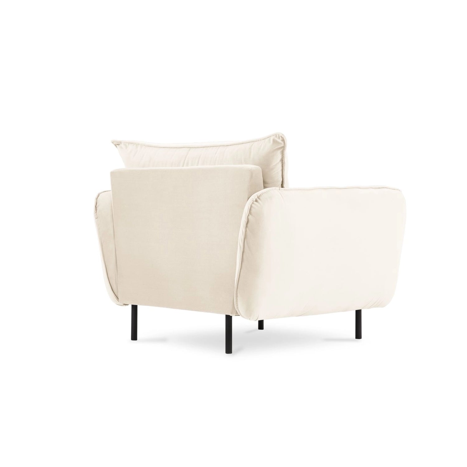 Vienna Sessel aus Samt in Hellbeige (Bluvel 22), 97x94x95 cm von Cosmopolitan Design – Bild 7
