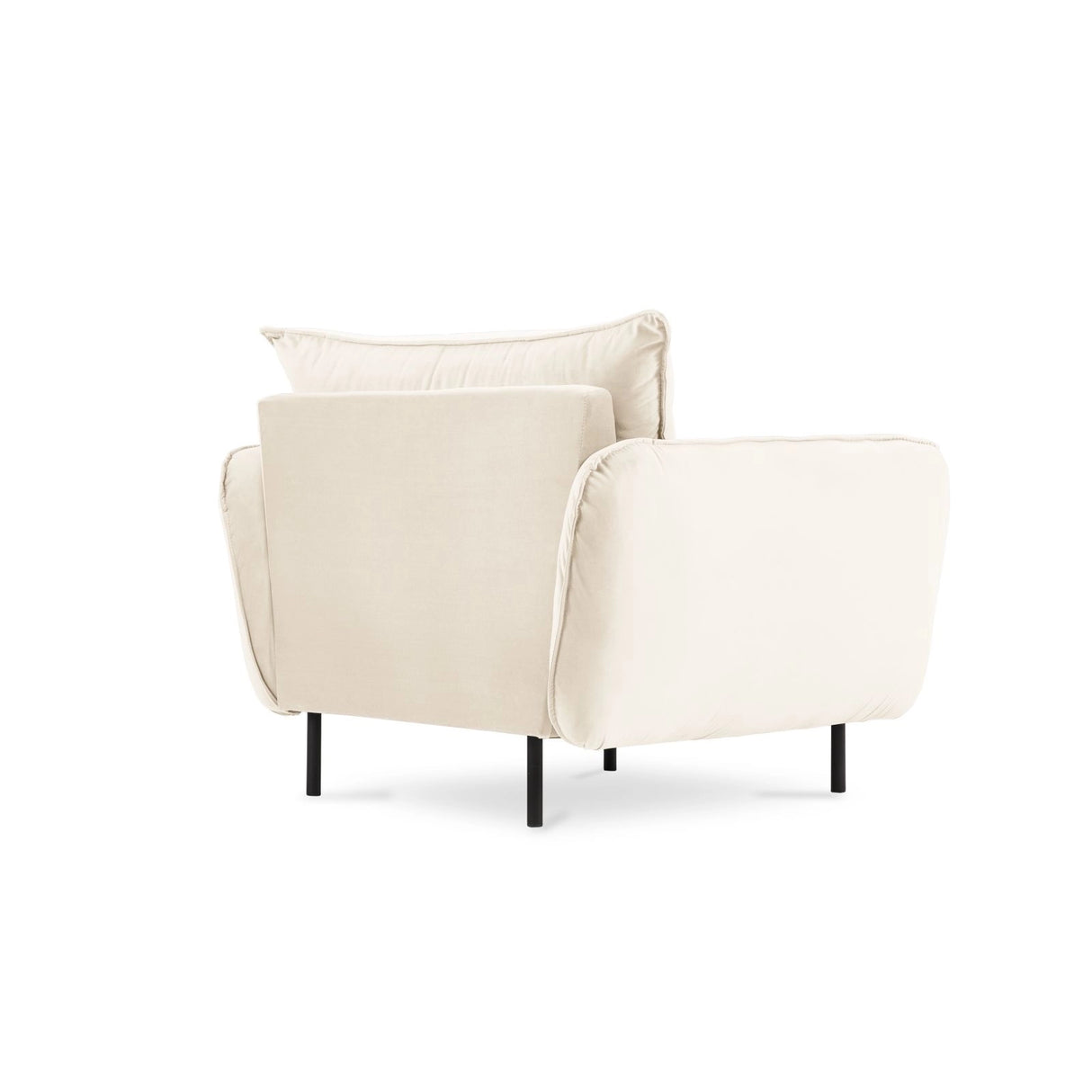 Vienna Sessel aus Samt in Hellbeige (Bluvel 22), 97x94x95 cm von Cosmopolitan Design – Bild 7