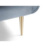 Vienna Sessel aus Samt in Hellblau (Bluvel 06), 97x94x95 cm von Cosmopolitan Design – Bild 5