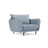 Vienna Sessel aus Samt in Hellblau (Bluvel 06), 97x94x95 cm von Cosmopolitan Design – Bild 1