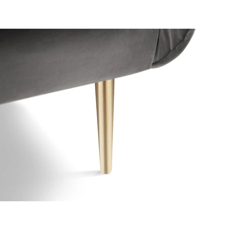 Vienna Sessel aus Samt in Hellgrau (Bluvel 13), 97x94x95 cm von Cosmopolitan Design – Bild 5