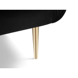 Vienna Sessel aus Samt in Schwarz (Bluvel 19), 97x94x95 cm von Cosmopolitan Design – Bild 5