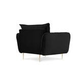 Vienna Sessel aus Samt in Schwarz (Bluvel 19), 97x94x95 cm von Cosmopolitan Design – Bild 7