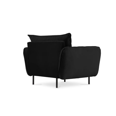 Vienna Sessel aus Samt in Schwarz (Bluvel 19), 97x94x95 cm von Cosmopolitan Design – Bild 7