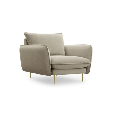 Vienna Sessel aus Strukturierter Stoff in Beige (Positano 8), 97x94x95 cm von Cosmopolitan Design – Bild 1