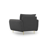 Vienna Sessel aus Strukturierter Stoff in Dunkelgrau (Positano 95), 97x94x95 cm von Cosmopolitan Design – Bild 4