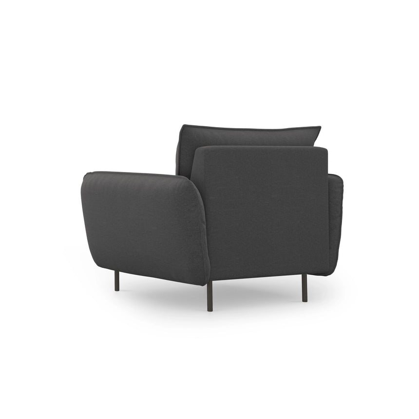 Vienna Sessel aus Strukturierter Stoff in Dunkelgrau (Positano 95), 97x94x95 cm von Cosmopolitan Design – Bild 4