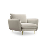 Vienna Sessel aus Strukturierter Stoff in Hellbeige (Positano 02), 97x94x95 cm von Cosmopolitan Design – Bild 1