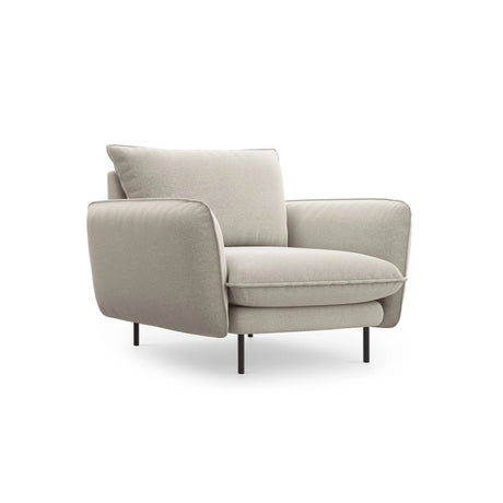 Vienna Sessel aus Strukturierter Stoff in Hellbeige (Positano 02), 97x94x95 cm von Cosmopolitan Design – Bild 1