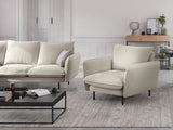 Vienna Sessel aus Strukturierter Stoff in Hellbeige (Positano 02), 97x94x95 cm von Cosmopolitan Design – Bild 2