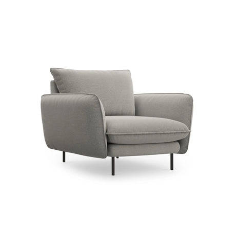 Vienna Sessel aus Strukturierter Stoff in Hellgrau (Asgard 27/ Positano 83), 97x94x95 cm von Cosmopolitan Design – Bild 1