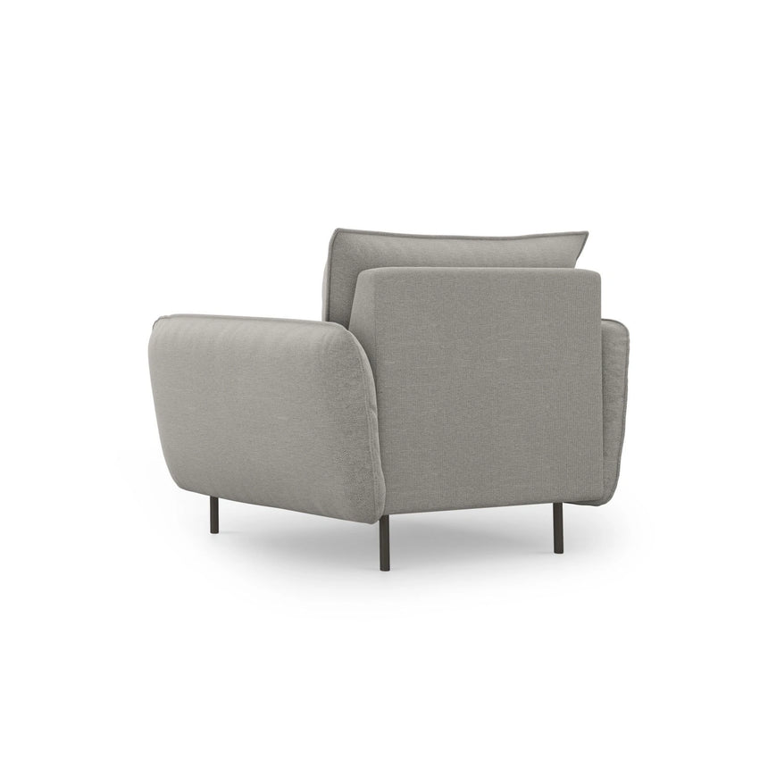 Vienna Sessel aus Strukturierter Stoff in Hellgrau (Asgard 27/ Positano 83), 97x94x95 cm von Cosmopolitan Design – Bild 4