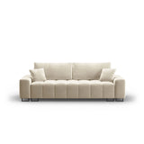 Wicklow 3-Sitzer Sofa mit Schlaffunktion und Stauraum, aus Samt, 250x105x90 cm von Cosmopolitan Design – Bild 1
