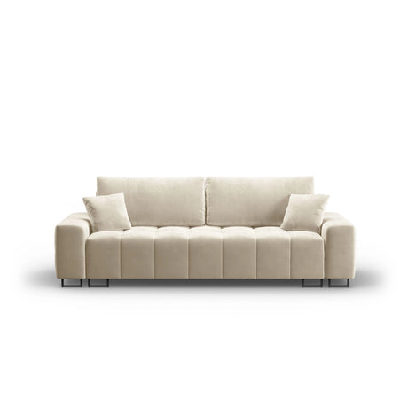 Wicklow 3-Sitzer Sofa mit Schlaffunktion und Stauraum, aus Samt, 250x105x90 cm von Cosmopolitan Design – Bild 1