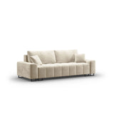 Wicklow 3-Sitzer Sofa mit Schlaffunktion und Stauraum, aus Samt, 250x105x90 cm von Cosmopolitan Design – Bild 3
