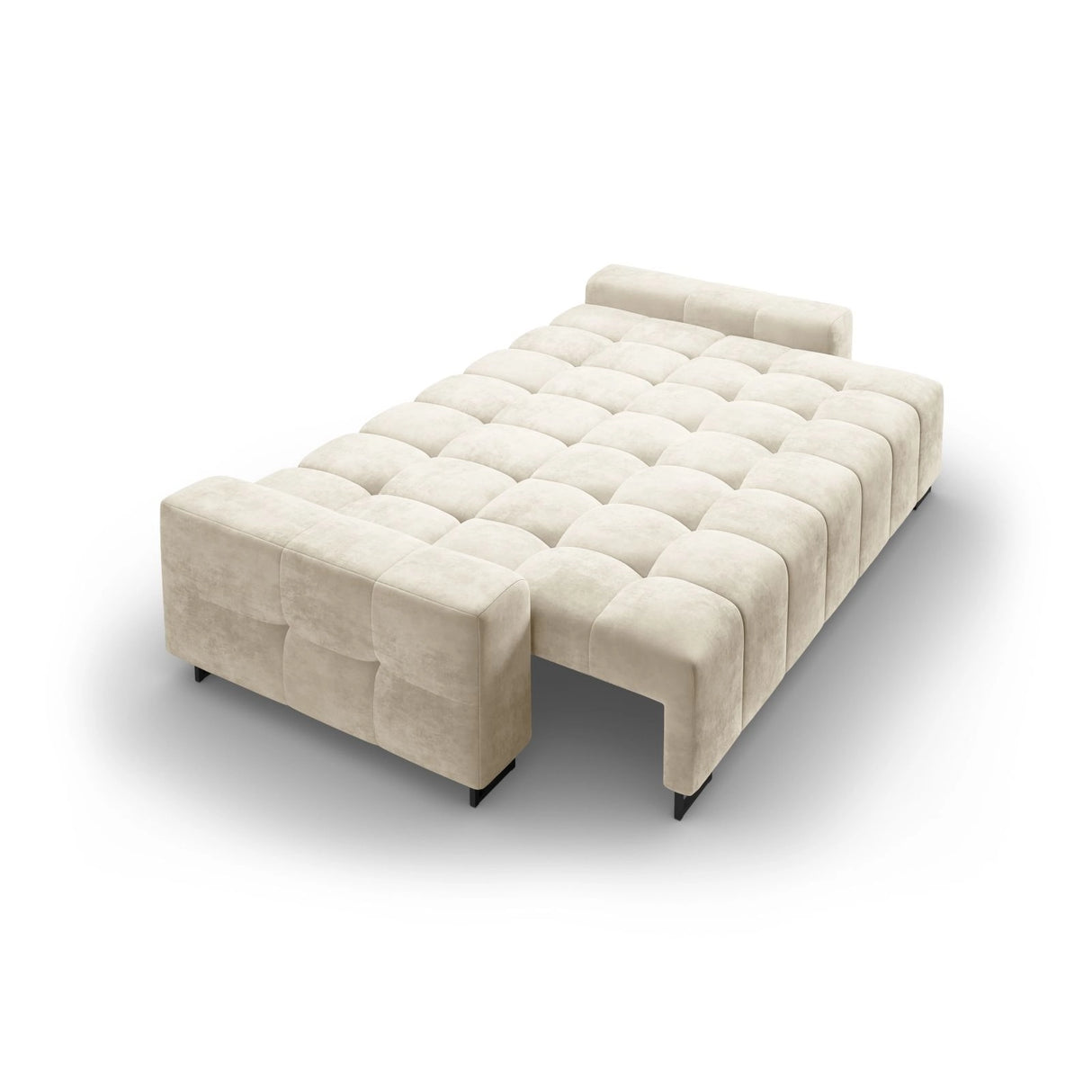 Wicklow 3-Sitzer Sofa mit Schlaffunktion und Stauraum, aus Samt, 250x105x90 cm von Cosmopolitan Design – Bild 5