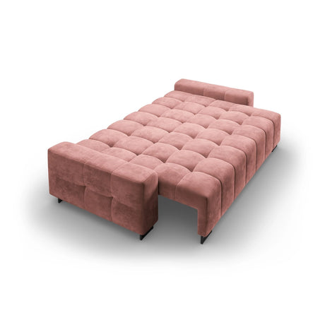 Wicklow 3-Sitzer Sofa mit Schlaffunktion und Stauraum, aus Samt in Rosa (Monolith 63), 250x105x90 cm von Cosmopolitan Design – Bild 5