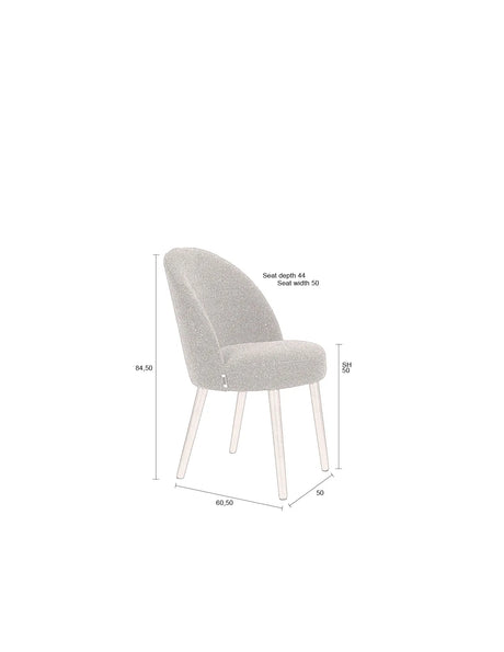 Barbara Stuhl Boucle Ocker von Dutchbone – Produktbild 11