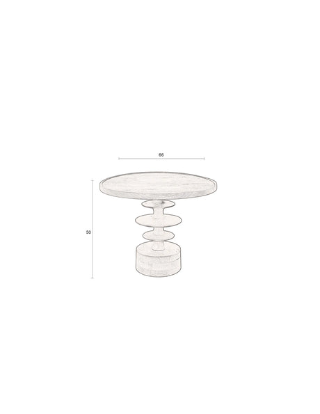 Cath Couchtisch Walnuss 66x66x50 cm von Dutchbone – Produktbild 7