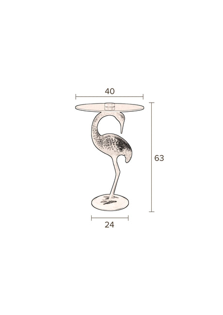 Crane Beistelltisch Gold von Dutchbone – Produktbild 5